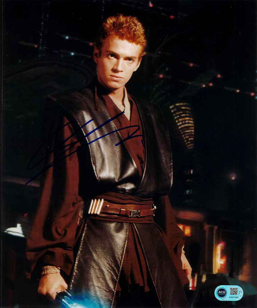 Hayden Christensen &mdash; Anakin Skywalker standing portrait &mdash; signed 11&times;14 photo &mdash; ACG authenticated